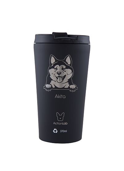 Eco Life Coffee Thermos Μαύρο Akita 370ml