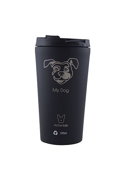 Eco Life Coffee Thermos Μαύρο My Dog 370ml