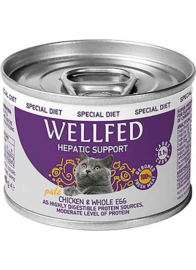 Wellfed Cat Pate Hepatic Diet 200gr
