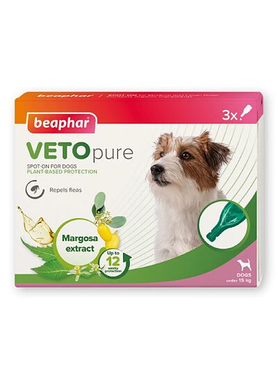 Beaphar Βιοκτόνα Αμπούλα Eco Spot On για Σκυλιά S κάτω των 15kg (3 τμχ)