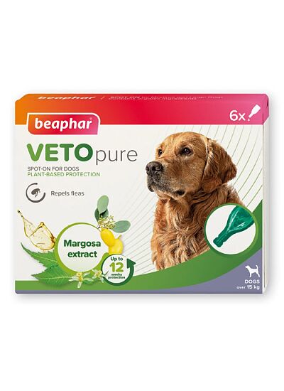 Beaphar Βιοκτόνα Αμπούλα Eco Spot On για Μεσαία & Μεγαλόσωμα Σκυλιά 15 30kg (6 τμχ)