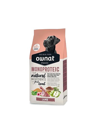Ownat Classic Low Grain Dog Monoprotein Lamb 12kg