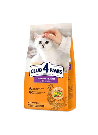 Club 4 Paws Low Grain Cat Adult Urinary με Κοτόπουλο 2Kg