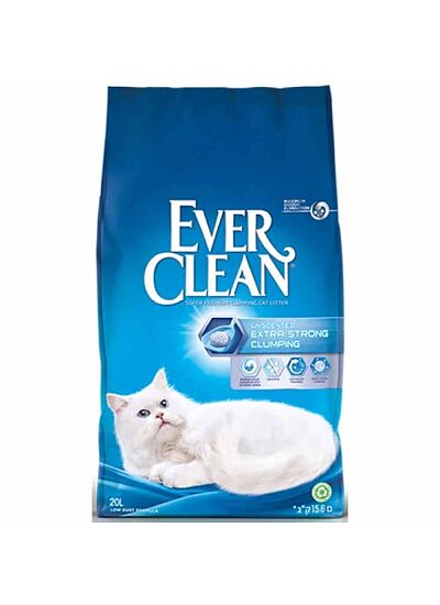 Ever Clean Extra Strong Clumping Unscented Συγκολλητική Άμμος για Γάτες 20lt