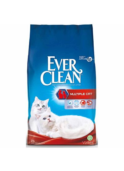 Ever Clean Multiple Συγκολλητική Άμμος για Γάτες 20lt