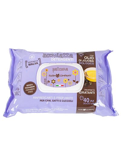 Farm Company Μαντηλάκια Καθαρισμού με Αιθέριο Έλαιο Πορτοκάλι & Ορχιδέα 40τμχ