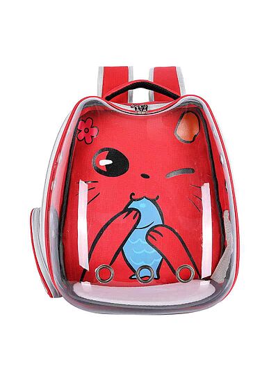 Glee Τσάντα Μεταφοράς Kitten Κόκκινη (32x25x40 cm)