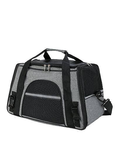 Glee Τσάντα Μεταφοράς Vintage Μαύρο (45x20x30 cm)