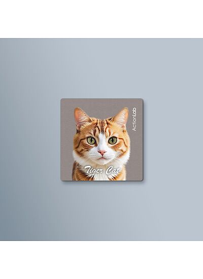 ActionLab Μαγνητάκι Tiger Cat Red
