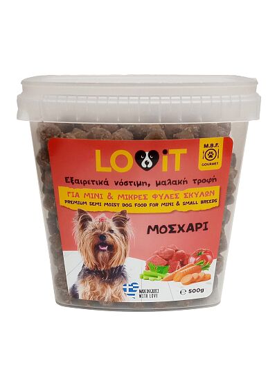 M.B.F. Gourmet Lovit Μοσχάρι Για Mini & Μικρές Φυλές Σκύλων  500gr