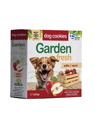 MBF Garden Fresh Dog Cookies Λιχουδιές Σκύλου Με Μήλο 200gr