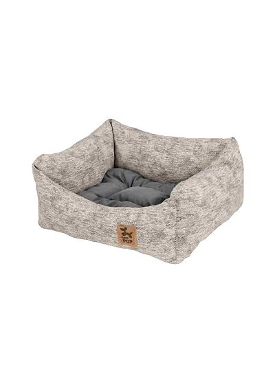 PQP Πουφ Κρεβατάκι Ψαροκόκκαλο Γκρι