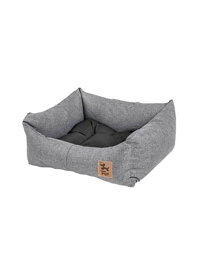 PQP Κρεβατάκι Πουφ Αδιάβροχο Γκρι