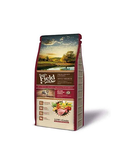 Sam's Field Low Grain Adult Medium Fresh Chicken & Potato 2.5Kg
