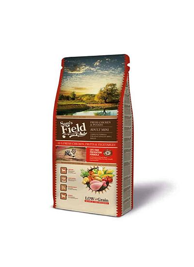 Sam's Field Low Grain Adult Mini Fresh Chicken & Potato 800gr