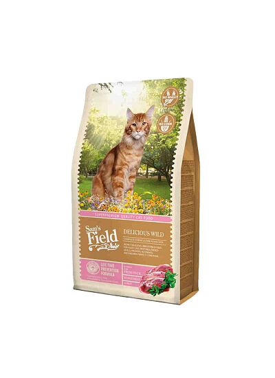 Sam's Field Low Grain Cat Adult Delicious Wild 2.5Kg