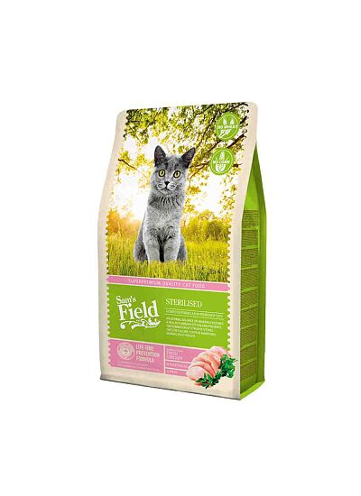 Sam's Field Low Grain Cat Adult Sterilized Chicken 400gr