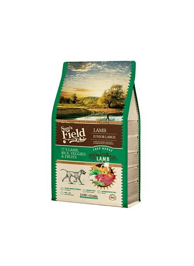 Sam's Field Low Grain Junior Large Lamb 13Kg