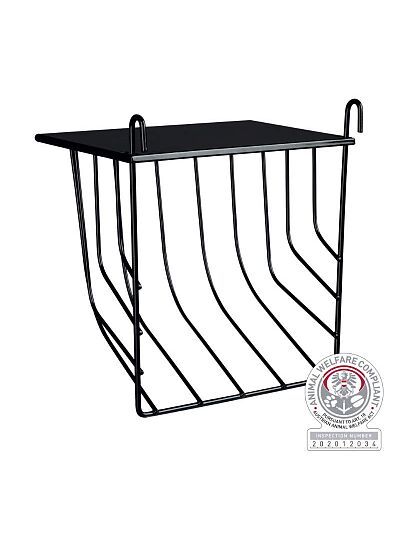 Trixie Μεταλλική Κρεμαστή Ταΐστρα μικρών ζώων για χόρτο, με καπάκι, 17x18x12 cm