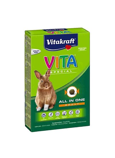 Vitakraft Πλήρης Τροφή Κουνελιού Vita Special Adult Dwarf Rabbit 600gr