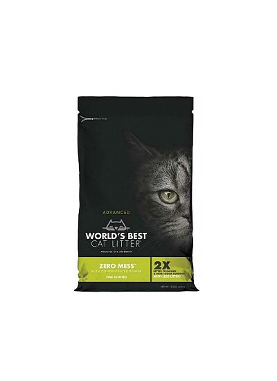World's Best Cat Litter Zero Mess Pine Συγκολλητική Άμμος για Γάτες 5,44Kg